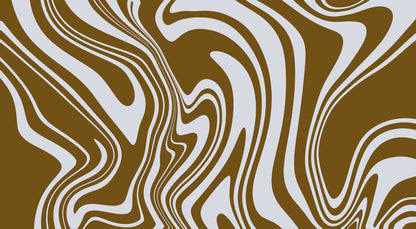 Swirly Brown mural by Rebel Walls