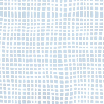 Criss Cross Swiss Blue on Almost White wallpaper by Alan Campbell