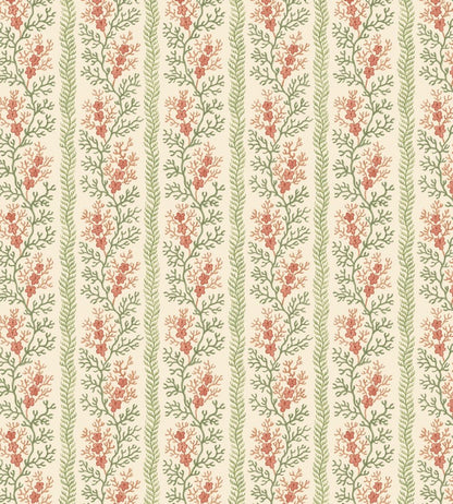 Symington Wallpaper by GP & J Baker Green/Red