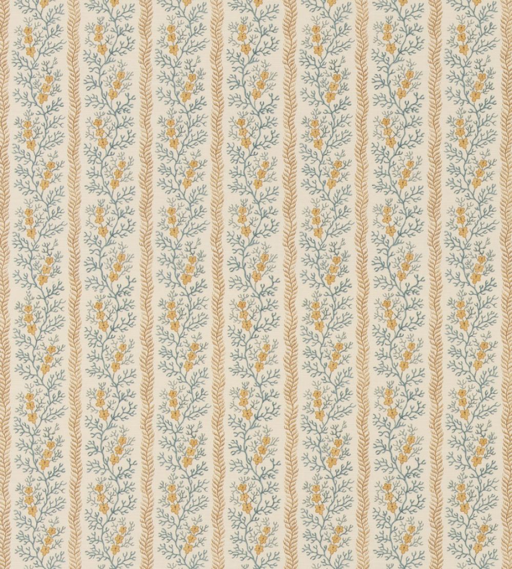 Symington Fabric by GP & J Baker Ochre/Blue