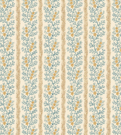 Symington Wallpaper by GP & J Baker Ochre/Blue