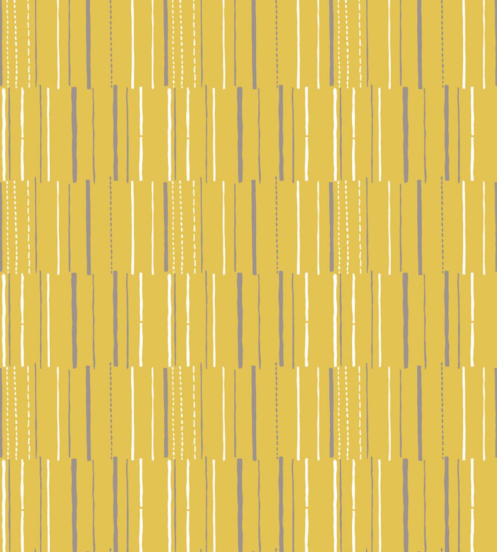 Syncopation Wallpaper by Mini Moderns Yellow