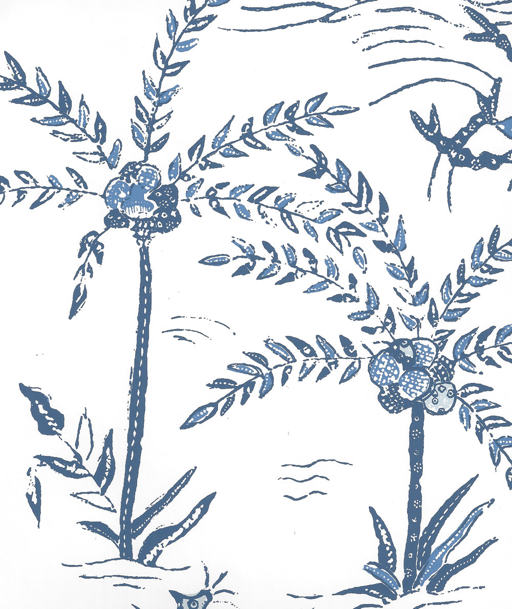Tableau II Sky on White Matte wallpaper by China Seas