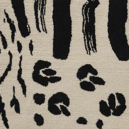 Tacca Rug by Pierre Frey in Noir/Blanc (FT486001)