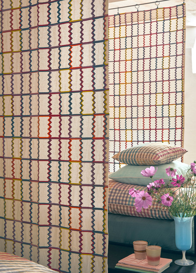Tack Tack Fabric by Pierre Frey shown in a room setting (view 1)