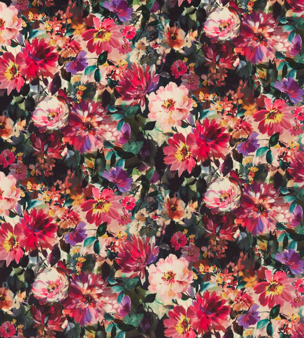 Tahiti Fabric by Clarke & Clarke Fuchsia