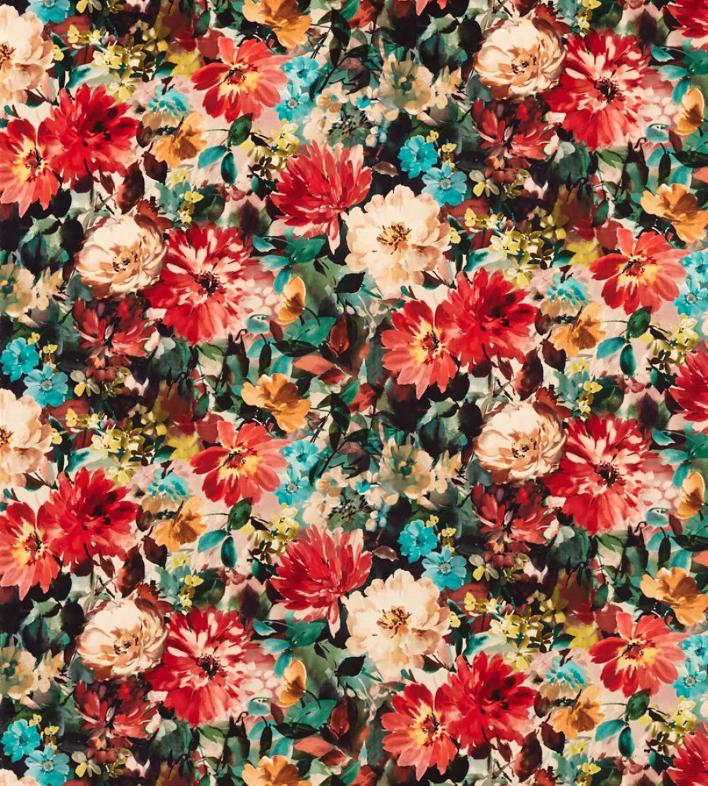 Tahiti Fabric by Clarke & Clarke Rouge