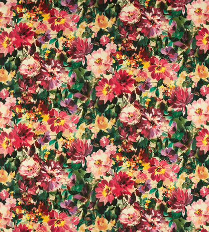 Tahiti Outdoor Fabric by Clarke & Clarke Fuchsia