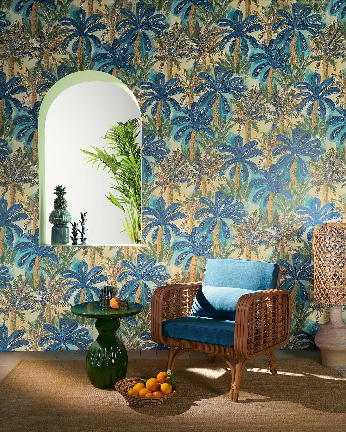 Tahiti Wallpaper by Pierre Frey shown in a room setting (view 1)