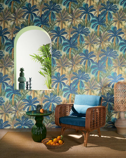 Tahiti Wallpaper by Pierre Frey shown in a room setting (view 1)