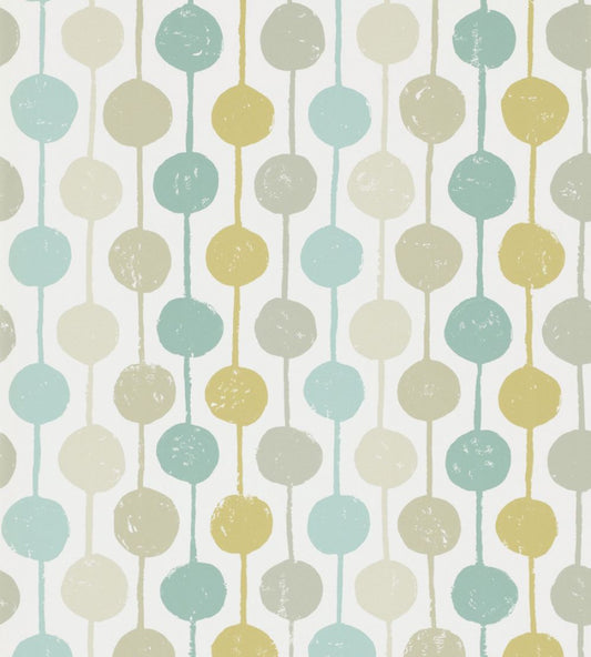 Taimi Wallpaper by Scion Seaglass / Chalk / Honey