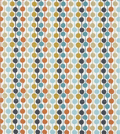 Taimi Fabric by Scion Sulphur / Tangerine / Kingfisher
