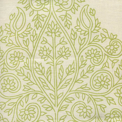 Taj Fig on Cream Linen fabric by Home Couture