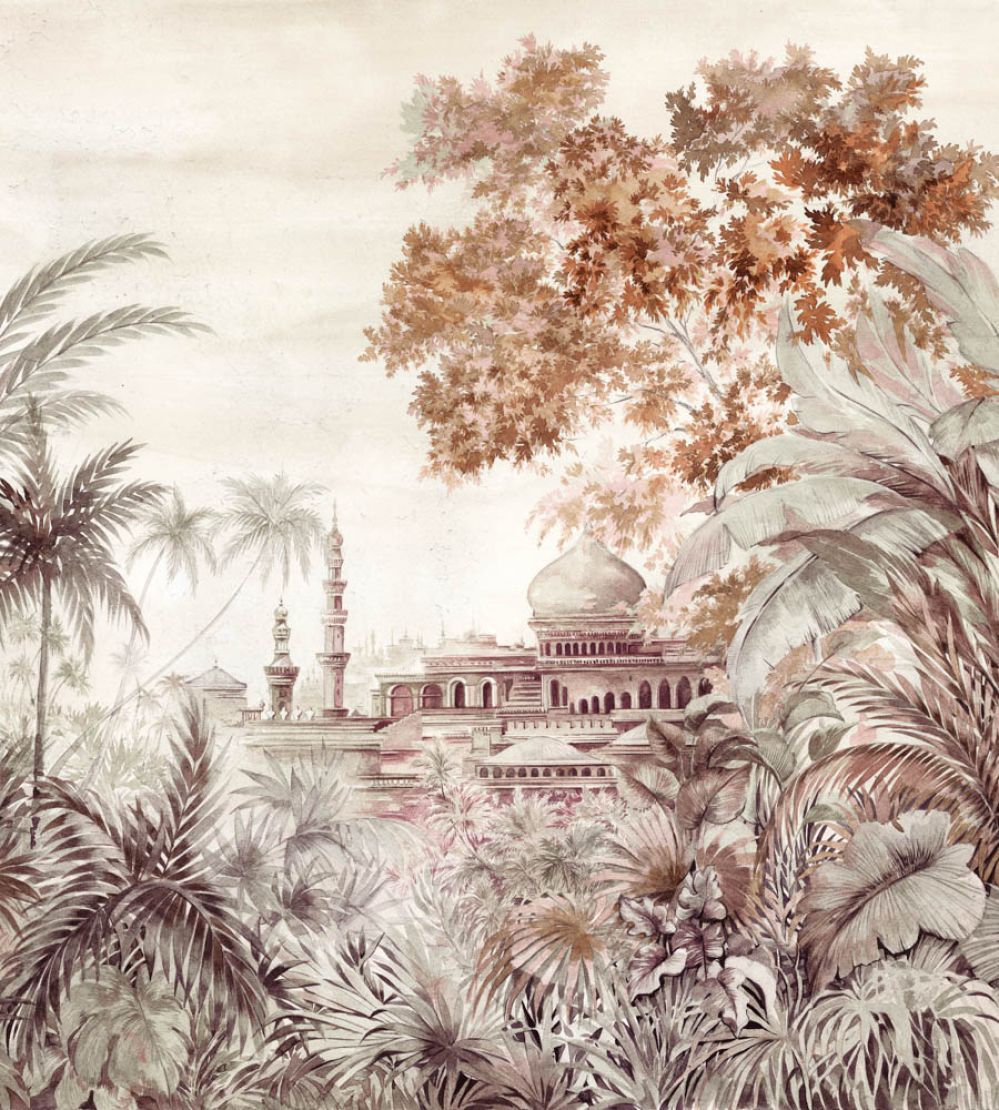 Taj Mahal Mural by Coordonne Rose