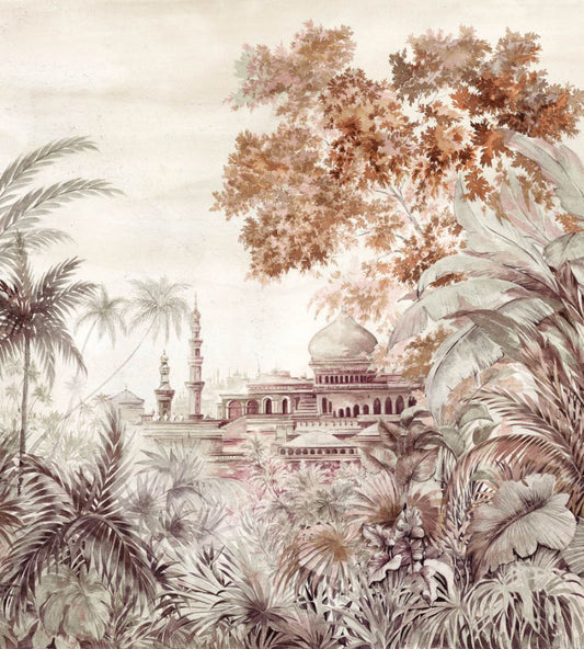 Taj Mahal Mural by Coordonne Rose