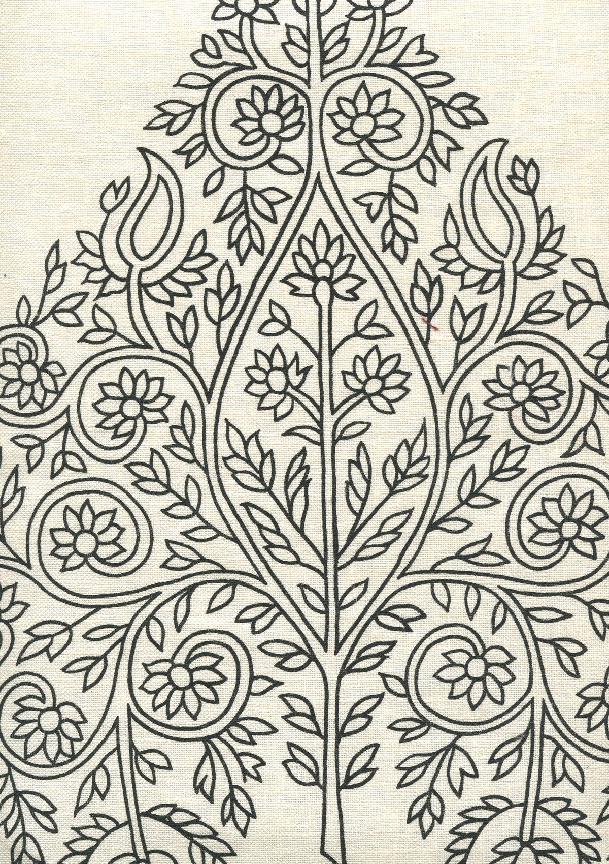 Taj Black on Off White wallpaper by Home Couture