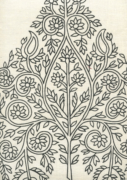 Taj Black on Off White wallpaper by Home Couture