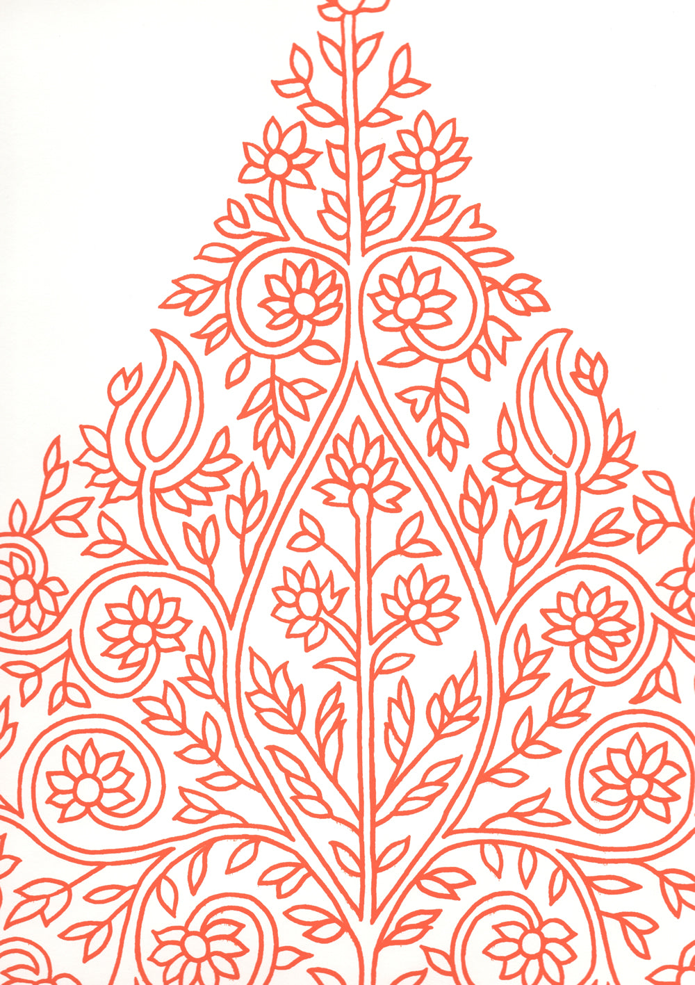 Taj Melon on White wallpaper by Home Couture