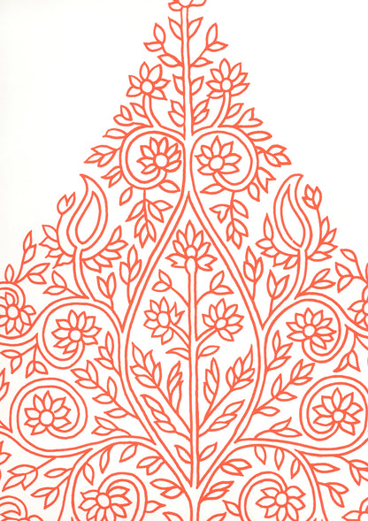 Taj Melon on White wallpaper by Home Couture