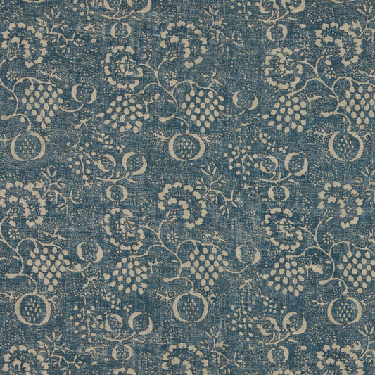 Talia Indigo fabric by Lisa Fine Textiles