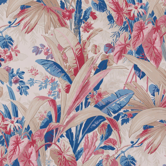 Tallulah Pink Peacock fabric by Lisa Fine Textiles
