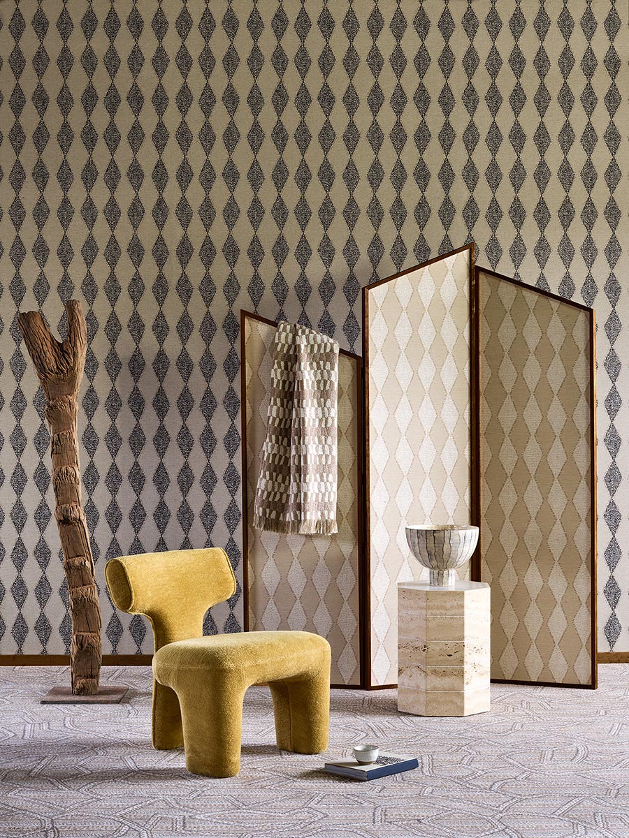 Tamaris Wallpaper by Pierre Frey shown in a room setting (view 1)