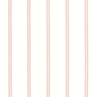Tandem Stripe Fabric by Thibaut in Blush (FWW81747)