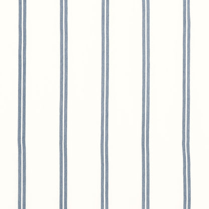 Tandem Stripe Fabric by Thibaut in Oxford Blue (FWW81749)
