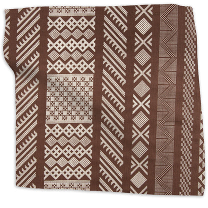 Tangier Natural Fabric by Kathryn M. Ireland in Chocolate Brown/Natural