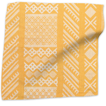 Tangier Natural Fabric by Kathryn M. Ireland in Tangelo/Natural