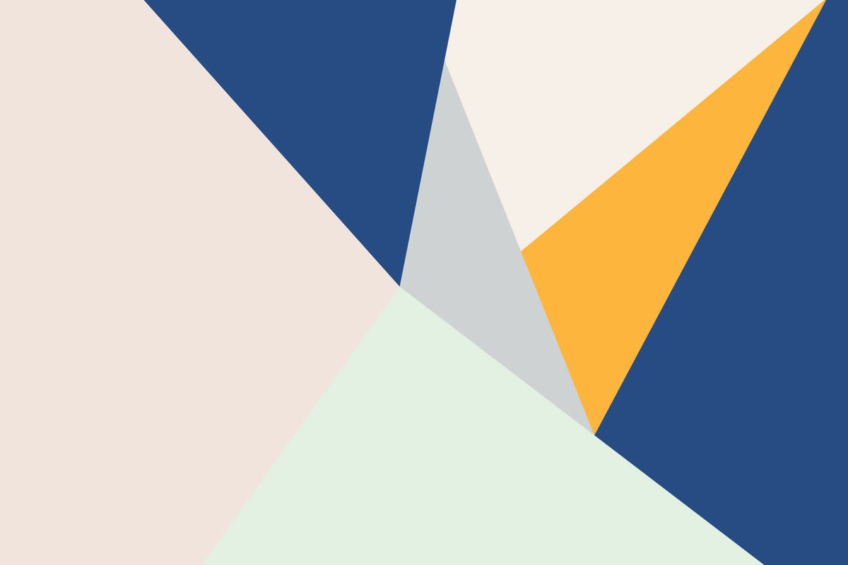 Tangram Multicolor mural by Hovia