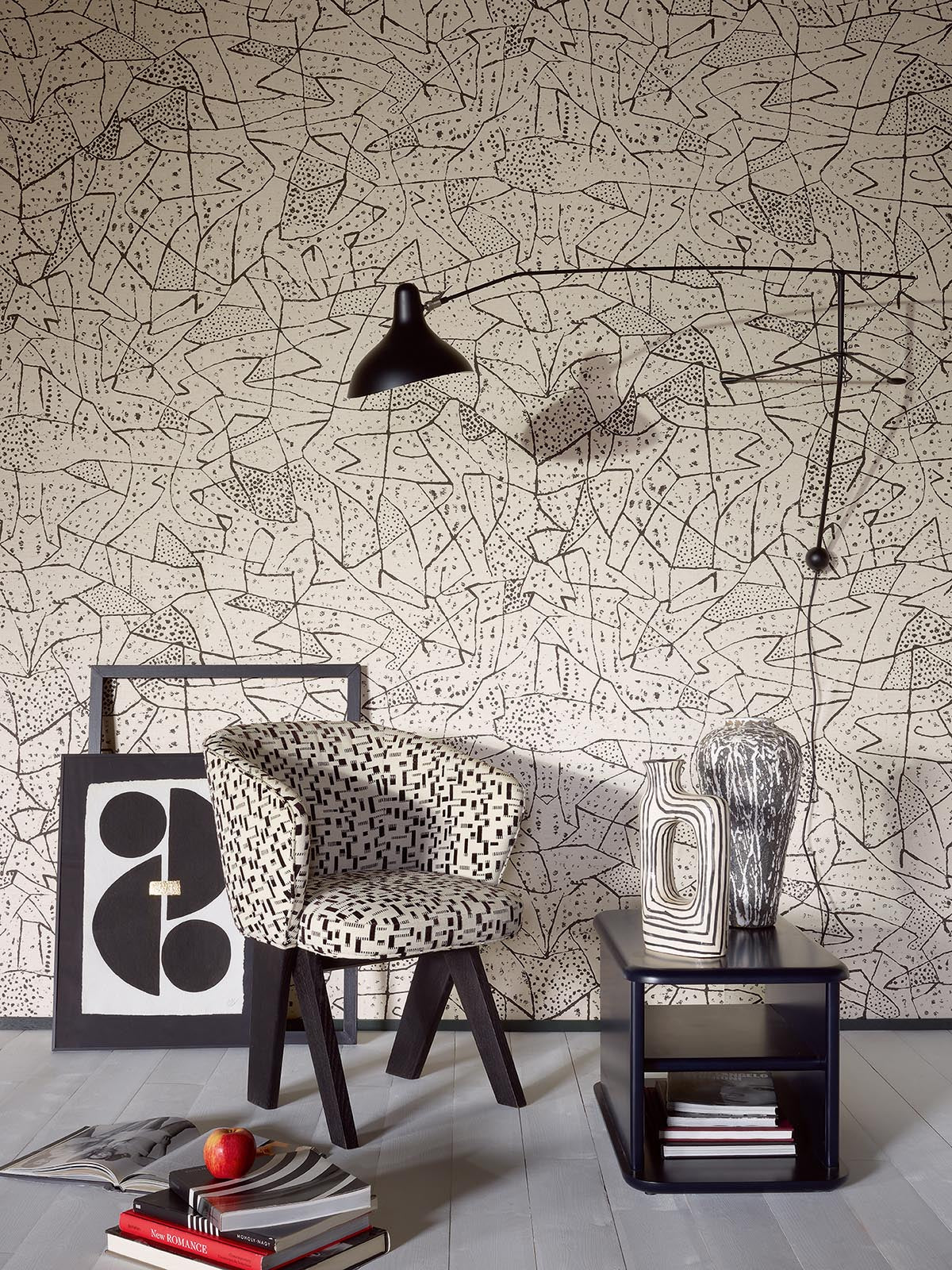 Tapa Wallpaper by Pierre Frey shown in a room setting (view 1)