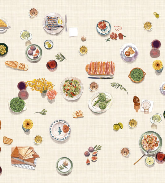 Tapeo White Mural by Tres Tintas White