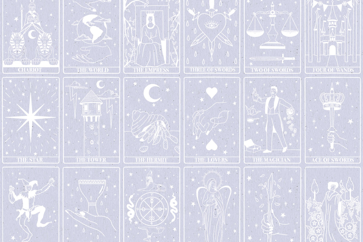 Tarot Lilac mural by Hovia