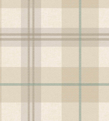 Tartanowski Wallpaper by Woodchip & Magnolia Oat Latte