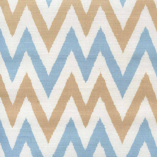 Tashkent II Mini Scale Windsor Blue Taupe (306034P) fabric by Quadrille