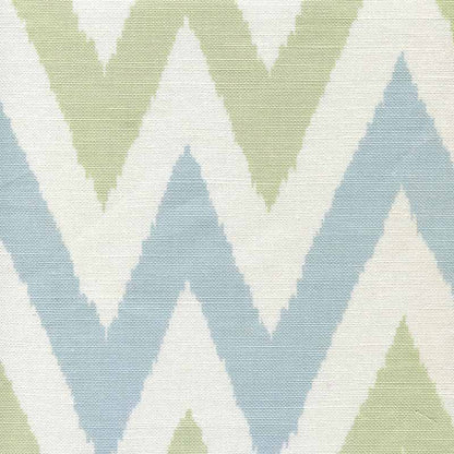 Tashkent II Small Scale Soft Windsor French Green fabric by Quadrille