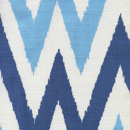 Tashkent II Small Scale Blue Navy Blue fabric by Quadrille