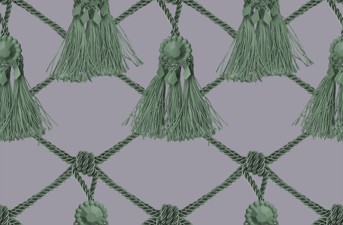 Tassels Purple Dreams wallpaper by Rebel Walls