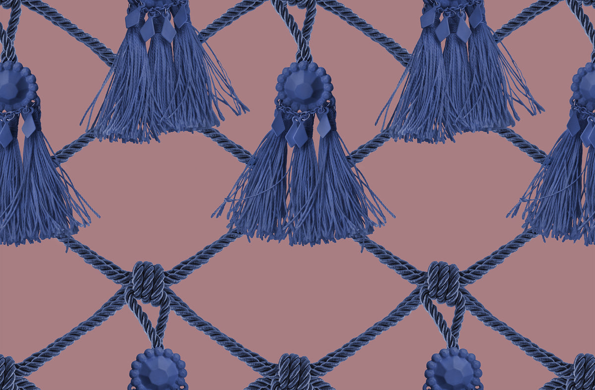 Tassels Pink Delight wallpaper by Rebel Walls