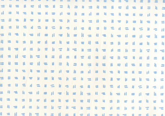 Tate Sky Blue on Almost White wallpaper by Alan Campbell