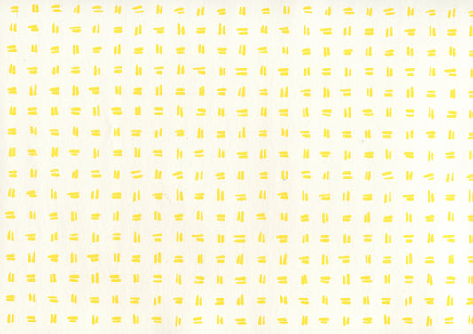 Tate Yellow on Almost White wallpaper by Alan Campbell