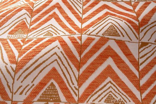 Tchad Outdoor Fabric by Le Manach in Terracotta (L3998002)