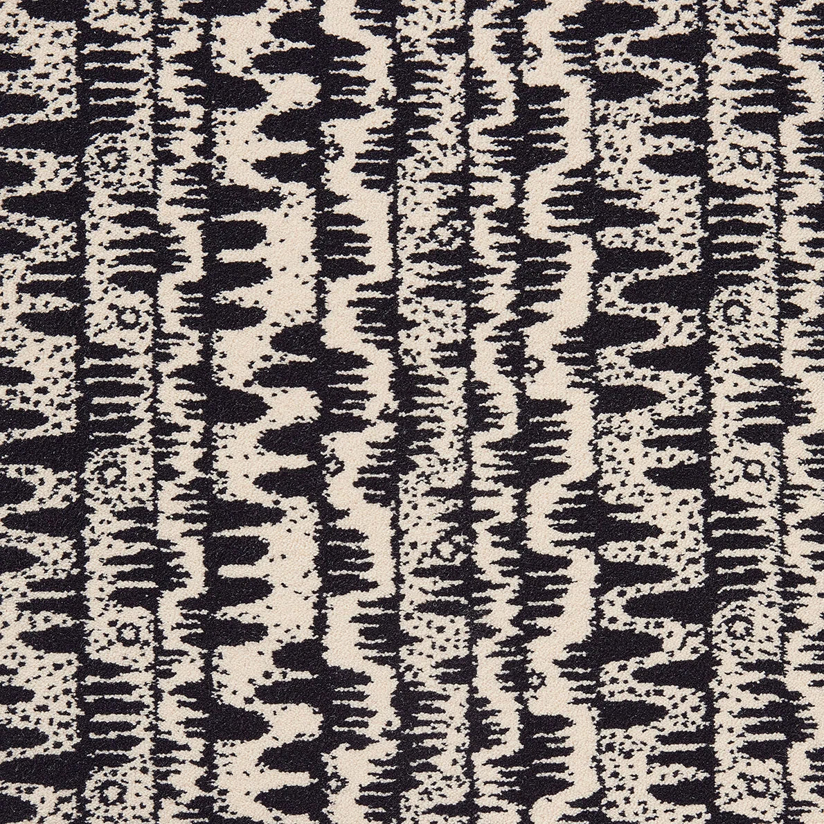 Tehea Rug by Pierre Frey in Noir & Blanc (FT433002)