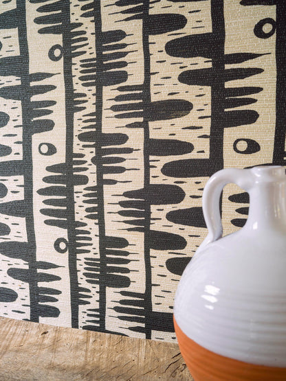 Tehea Wallpaper by Pierre Frey shown in a room setting (view 2)