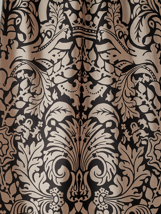 Temple Moore Fabric by Watts 1874 in Black Pearl