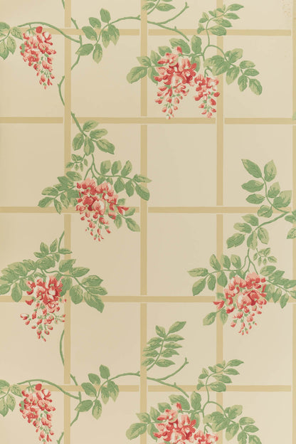 Templeton Trellis Wallpaper by Jean Monro in Coral