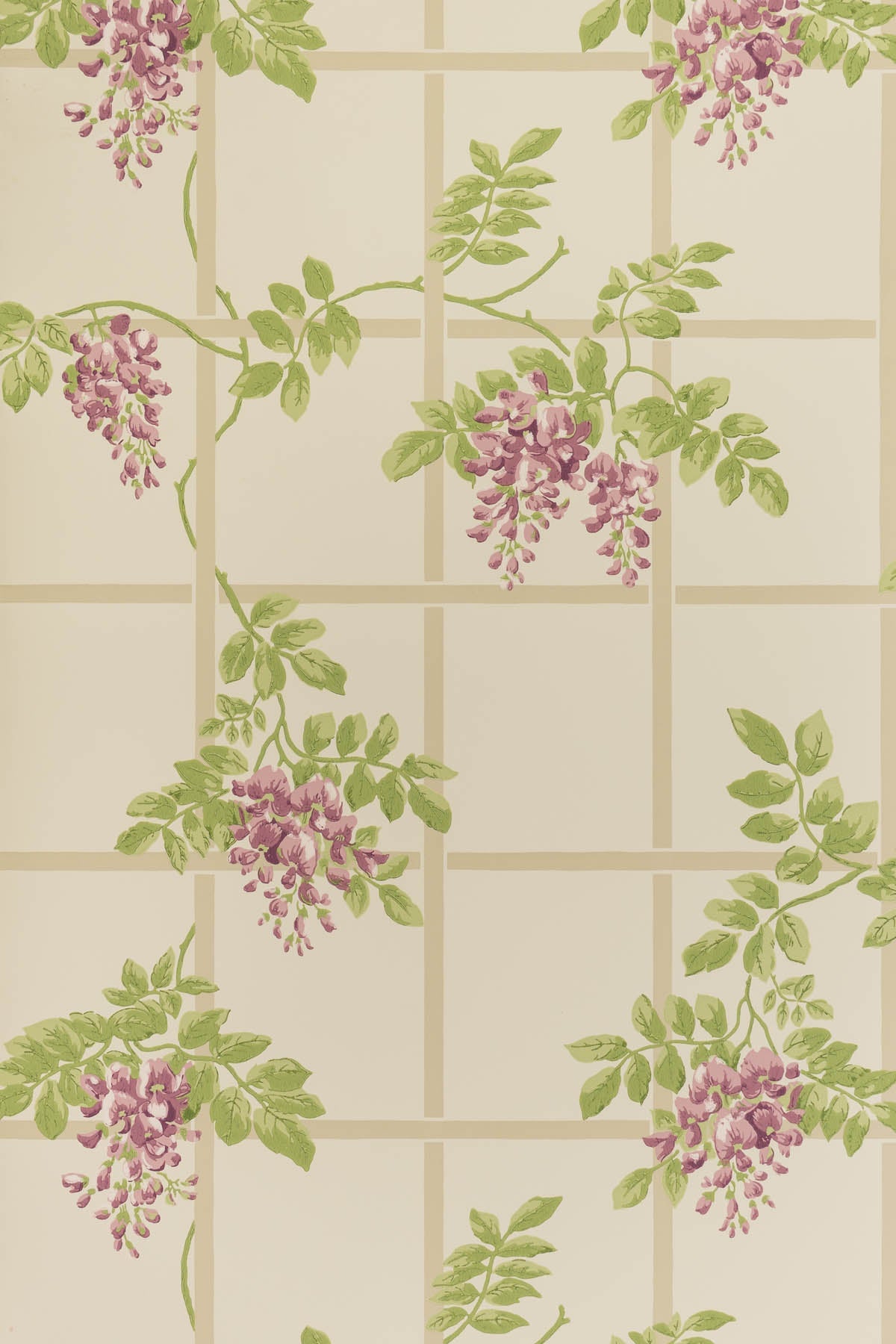 Templeton Trellis Wallpaper by Jean Monro in Wisteria