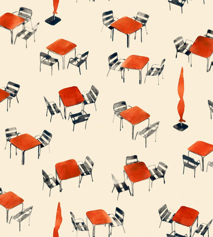 Terraceo Wallpaper by Tres Tintas Beige