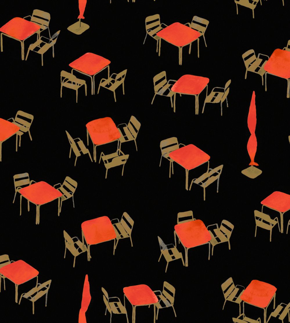 Terraceo Wallpaper by Tres Tintas Black